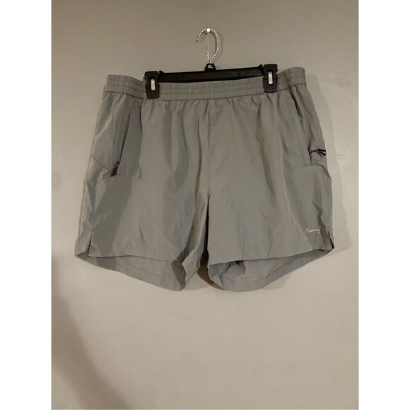 Baleaf Grey UPF50+ Nylon Shorts Zip Pockets Drawstring UV Protection XXL - Picture 1 of 6
